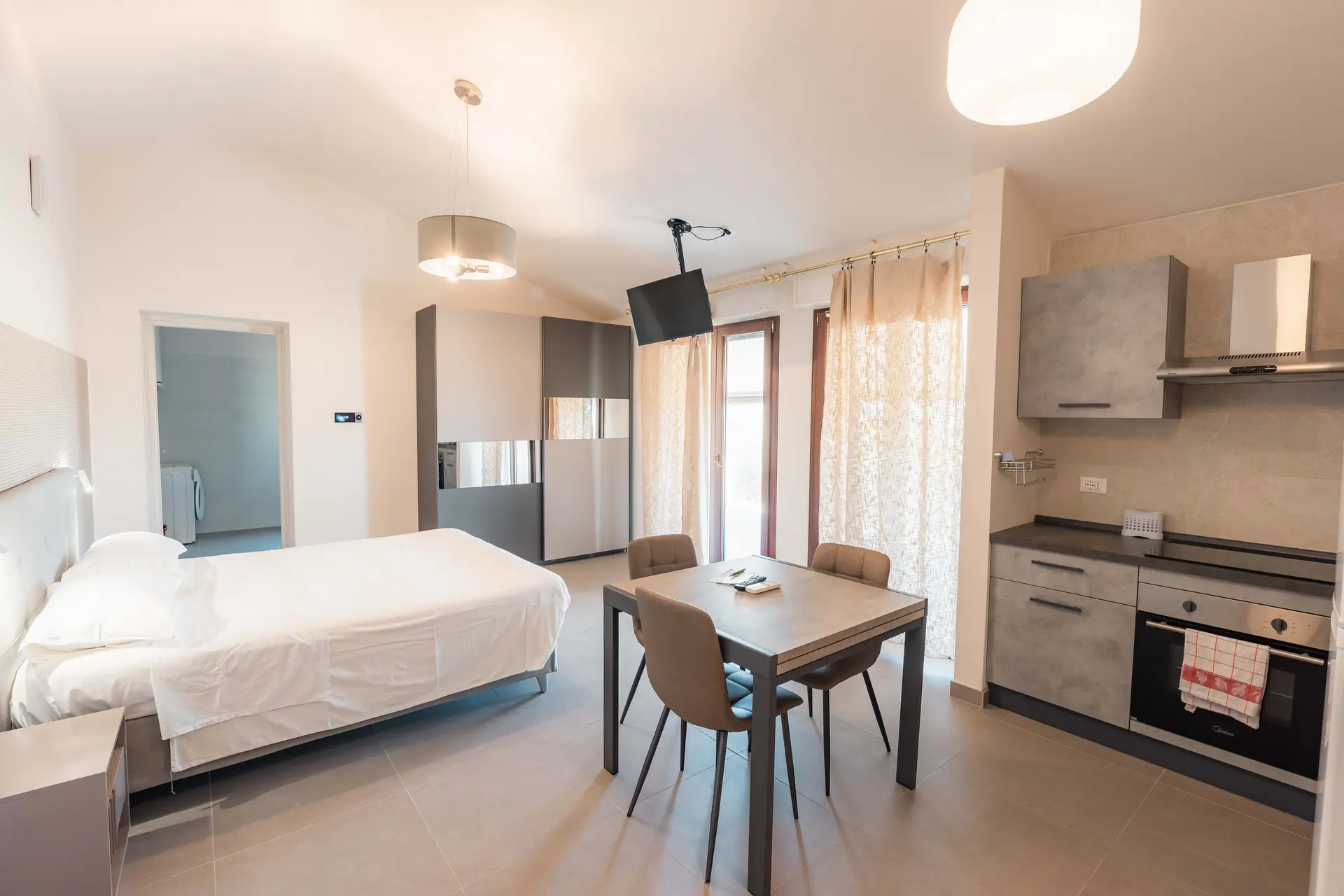 Zona notte con cucina attrezzata, Dependance Majella, Agriexperience Halanus